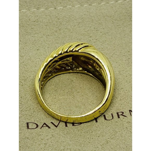 Rare David Yurman Labyrinth Solid 18K Yellow Gold Ring Size 8.75 SOLID 18k 750 - Picture 4 of 9